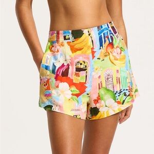 Seafolly Multicolor Cuba Tailored Shorts | Anthropologie